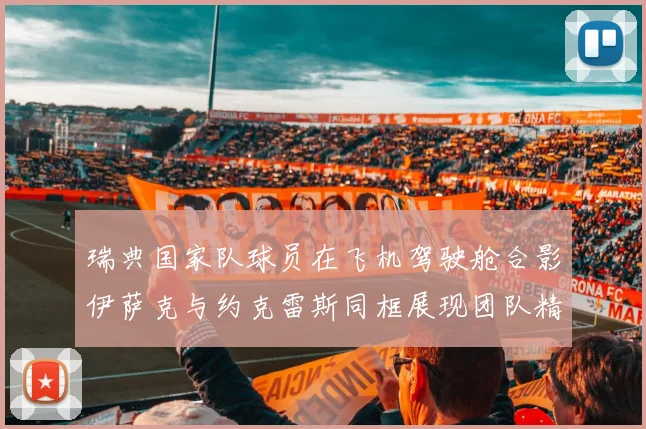 瑞典国家队球员在飞机驾驶舱合影伊萨克与约克雷斯同框展现团队精神